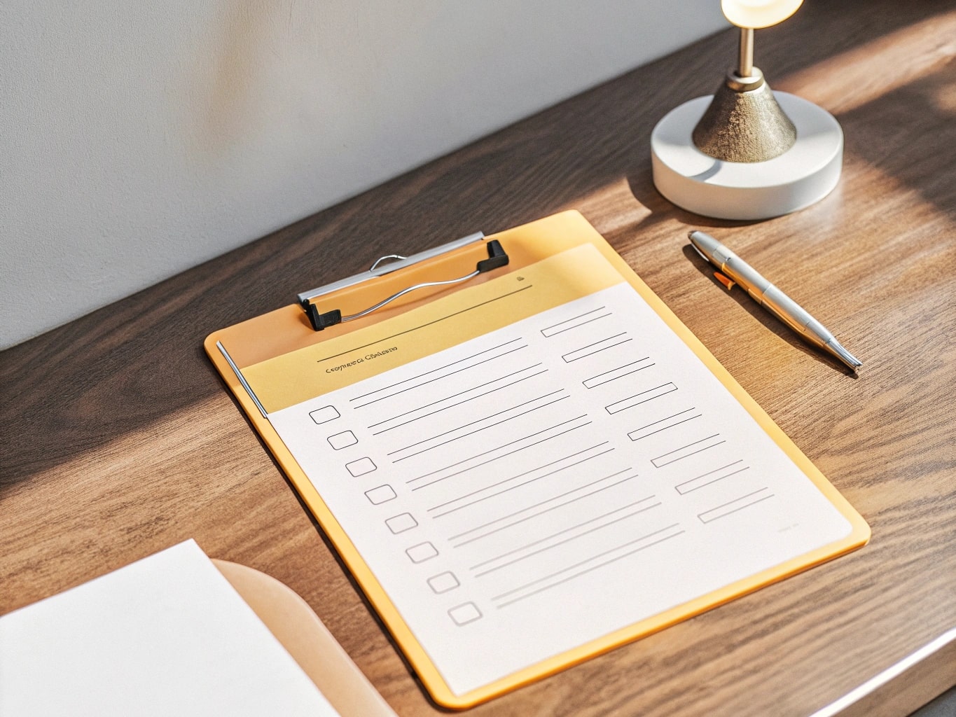 Company checklist